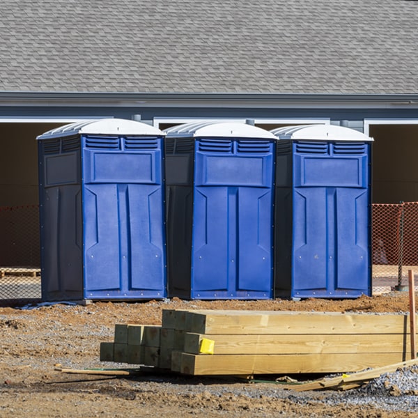 are there any restrictions on where i can place the porta potties during my rental period in Monroe